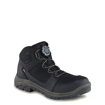 Red Wing Férfi Tradesman 5-inch Waterproof Safety Toe Túrabakancs Fekete